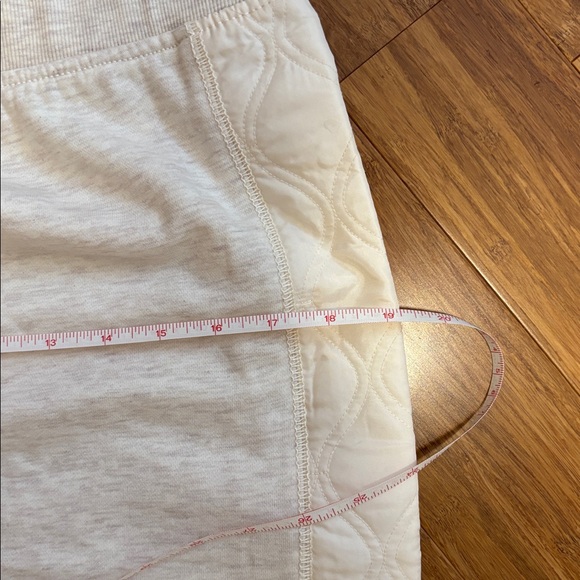 Anthropologie Daily Practice Midi Skirt-cream quilted knit Cute Athleisure - Picture 6 of 6